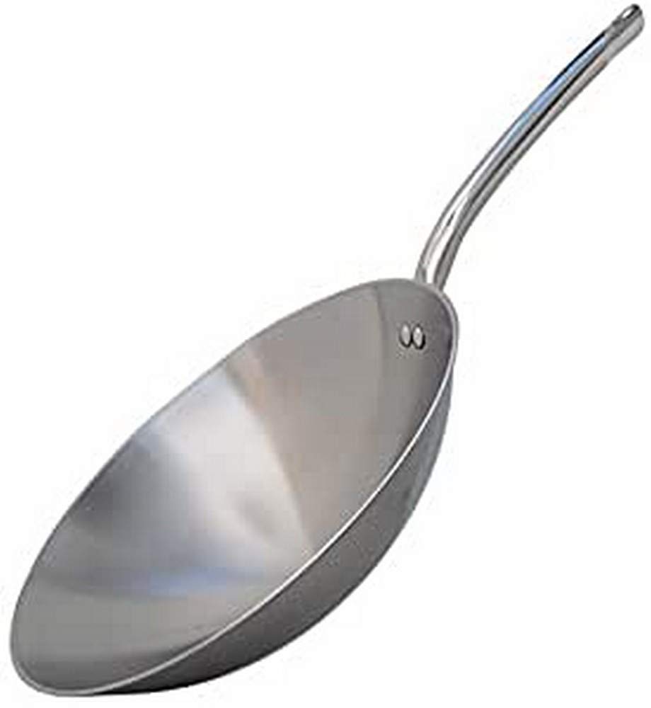 Amazon Com De Buyer 3122 36 Stainless Steel Stainless Bottomless Wok For Induction Hob Home Kitchen