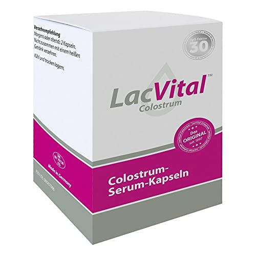 LacVital - Colostrum 180 Kapseln Biestmilch Kuh-Colostrum Pulver - Made in Germany