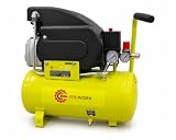 Compressore Aria PROWORK FL-130 50 Litri a Cinghia 1300W 8 Bar Lubrificato a Olio, Compressore Professionale Monofase 230V per Officina, Verniciatura e Utensili Pneumatici