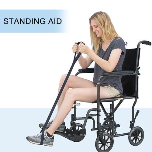 Dryxog Schlingentrainer, Hilfsmittel Nach HüFt Op, Gehhilfe für Senioren, Aufstehhilfen, MobilitäTshilfen, Gepolsterten und Handgriff Behinderten für äLtere Menschen Kranke Behinderte (Schwarz)