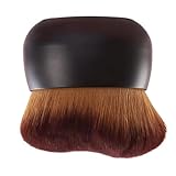 Glow Powder Tool - Large Face Applicator | Soft Synthetic Fibers with Comfortable Grip & Seamless Coverage for Shading, Buffing, Polishing and Illuminating