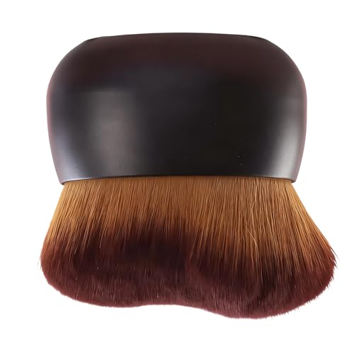Cepillo para Cuerpo Brillante,Aplicador De Bronceado De Cabeza Ancha Y Pelo Denso De 7.5 Cm,Aplicador De Tinte Y Bronceador Mezcla | Para Cuello Brazo Espalda Corrector Contorno Maquillaje