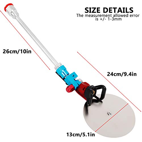 HighFree Spray Guide Accessory Tool Gun Baffle with 10 Inch Extension Pole & 517 Tip for All Airless Paint Sprayer 7/8 Inch