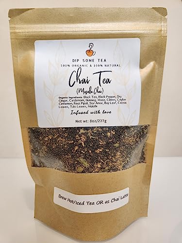 Té chai orgánico 8 oz blend de especias miniatura 1