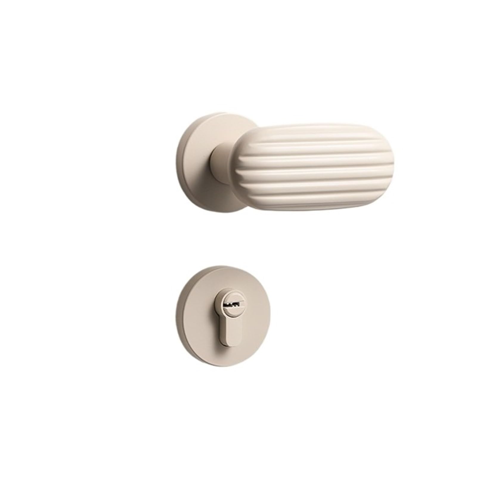 Serrure de porte blanche silencieuse magnétique pour chambre à coucher
