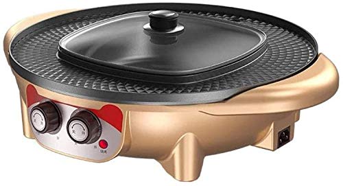 Olla eléctrica para barbacoa y hot pot con control de temperatura miniatura 1