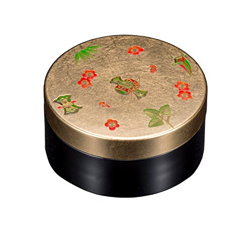 タジマ 金沢金箔 宝づくし 丸小物入れ