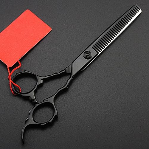Hair Cutting Shears 6 Inch Professional 440c Black Hair Scissors Cutting Barber Makeup Hair Salon Thinning Shears Hair Scissors Kit
