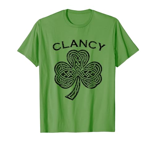 Clancy family last name irish ireland celtic t-shirt