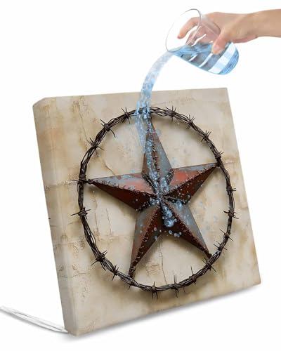 Hokiten Texas Star Vintage Outdoor Cushion Chair Cover Set of 2 - Waterproof Couch Seat Covers, Abstract Country Stars Modern Patio Furniture Protector Cushions Slipcovers for Sofa/RV, 22