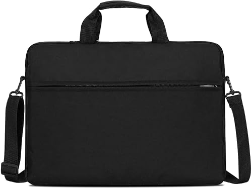 TANGBOLIBO 15.6 Inch Laptop Case Sleeve, Slim Durable Notebook Computer Protection Case Business Briefcase Handle Bag Compatible with 15-15.6 inch MacBook Pro HP Dell Acer Asus Chromebook,Black
