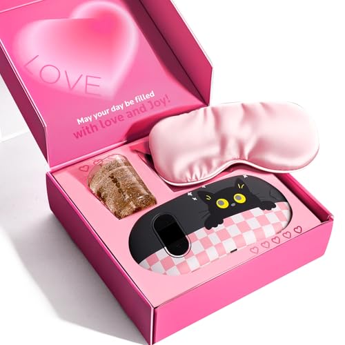 Image of Portable Cordless Heating Pad, Heating Pads for Period Cramps, Back Pain with 6 Heat Levels 6 Massage Modes, Gift Set for Women