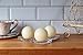 Set of 3 Ivory Sphere Ball Candles 3