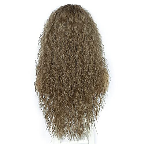 Sapphirewigs Curly Lace Front Wig Brown Curly Synthetic Wigs for Women 13x3 Daily Wear Party Christmas Halloween Heat Resistant 26 inch - Image 2