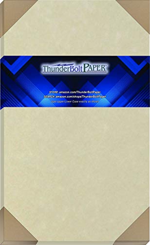 500 Natural Parchment 65lb Cover Paper Sheets 8.5X14 Inches Cardstock Weight Colored Sheets 8.5" X 14" (8.5X14 Inches) Legal|Menu Size - Printable Old Parchment Semblance
