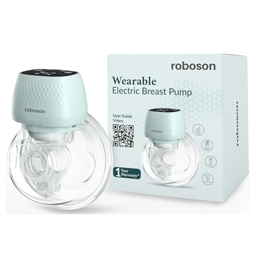 Roboson Wearable Electric Breast Pump For Feeding Mothers, Automatic Electrical Milk Feeding Pumping Machine with 3 Modes & 9 levels, Portable & Compact, Rechargeable with large 1400 mah battery, Digital Touch Screen, Food Grade Milk Cup of 150 ml, BPA Free and Skin Friendly (1 Year Warranty)