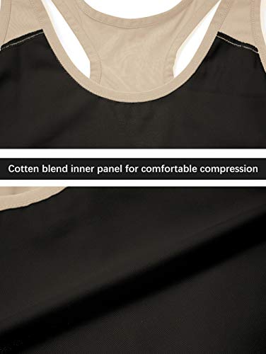 Idtswch Brustbinder für Transgender Brustbinder Half Ftm Binder Brust Kompressions-BH, Nude 167, Groß