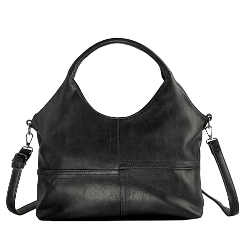 Bolso Satchel mediano vegano con asa y correa ajustable
