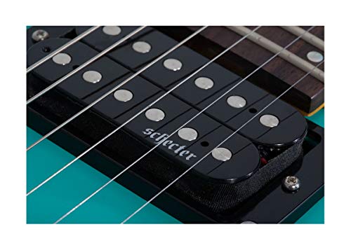 Schecter C-6 Deluxe – Guitare électrique – Satin Aqua - Les Beatles, Paul McCartney, John Lennon, RIngo Starr, George Harrison Schecter C-6 Deluxe - Guitare électrique - Satin Aqua – Image 6