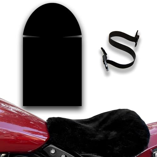 Alaska Leather Sheepskin Motorcycle Seat Cushion Universal Pad 15x22 Dualsport