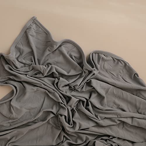 mushie Stretchy Baby Swaddle Blanket | Extra Soft & Snug Fit | 47"x47" (Tradewinds) by mushie - Image 3