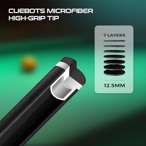 Taco de billar Z Wave Carbon 29'' con punta microfiber 12.5 mm miniatura 4