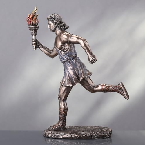 Estatua Veronese Design portador de antorcha de 9 pulgadas miniatura 2