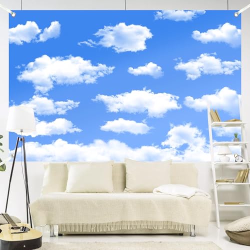 Fondos Fotos Nubes Cielo Azul 7x5 FT Decoración miniatura 3