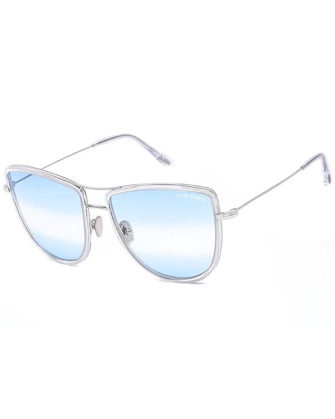 Buy Tom Ford - FT0759 Shiny Palladium Aviator Women Sunglasses - 59mm 
