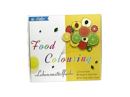 Lebensmittelfarbe 12 Farben x 10ml - Flüssige Lebensmittel Farben zum Kuchen Backen, Kekse, Fondantieren, Macaron - Lebendiger Lebensmittelfarbstoff für Dekorieren und Kochen, Airbrush, DIY Seifen