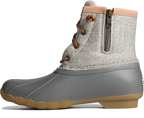 Sperry Womens Saltwater Emboss Wool Boots, Dark. Grey, 8 #TOP6