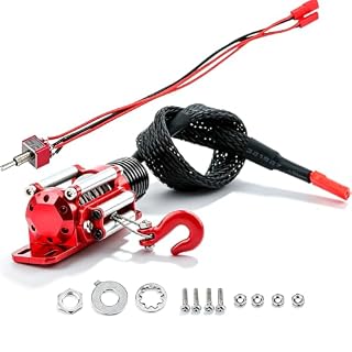 Pwshymi treuil crawler 1/10 métal rouge à fil nylon