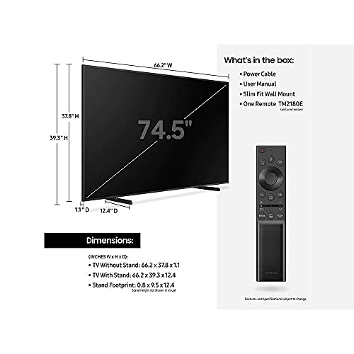Image of SAMSUNG 75-Inch Class Frame Series - 4K Quantum HDR Smart TV with Alexa Built-in (QN75LS03AAFXZA, 2021 Model)