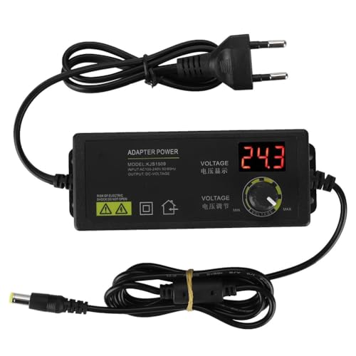 Jadeshay Universal Netzteil, Regelbares Netzteil 3–36V Weitbereich Verstellbarer Netzadapter 60W 1,7A AC DC Adapter Jadeshay Universal Netzteil, Regelbares Netzteil 3–36V Weitbereich Verstellbarer Netzadapter 60W 1,7A AC DC Adapter