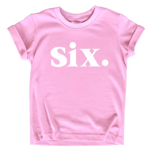 Image of 6th Birthday Shirt Girl Birthday Toddler Outfit 6 Year Old Girls six Happy Bday Sixth Gift