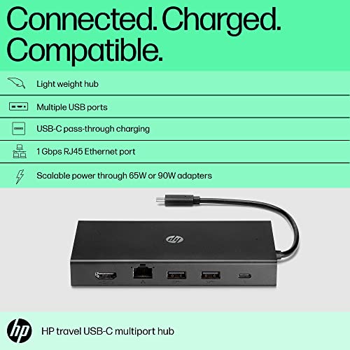 Hp Travel Usb-C Multi Port Hub (1C1Y5Aa, Black) #TOP3