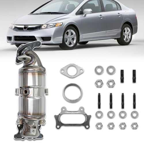 PTPDRH Catalytic Convert Compatible with 2006-2011 Honda Civic 1.8L 16448，641322 (EPA Compliant)