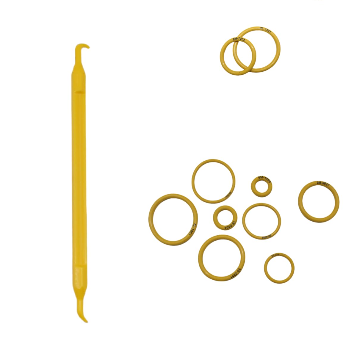 ‌LX Hydraulics High-Temp O-Ring Kit (149pcs) | Silicone 90SA for CAT 2701533 4C8253 Replacement | Torque Converter & Transmission Seals with Military Storage Case