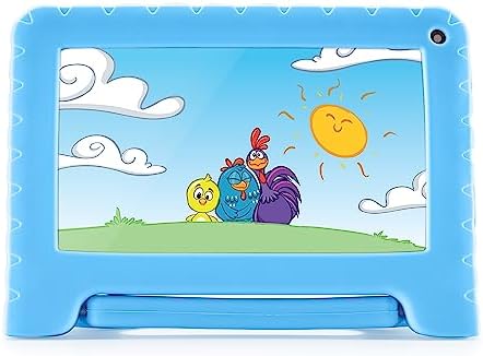 Tablet Infantil Galinha Pintadinha 7" 4GB RAM, 64GB, Controle Par...