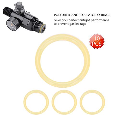 Fictory Paintball O-Ringe, Polyurethan, 10 Stück, Beige, 13,8 x 1,9 mm, für Paintball Pistole CO2 Lufttank