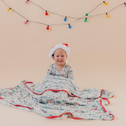 Image of Copper Pearl Jumbo 3-Layer Baby Blanket: Soft Baby Quilts for Boys and Girls | Breathable, Cozy, Toddler Blanket | Baby Quilt for Newborns | 60x72 Premium Material | Snowy Slopes