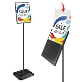Yakpho Adjustable Heavy Duty Pedestal Sign Holder Floor Stand, Sign Stand Poster, Standing Floor, 8.