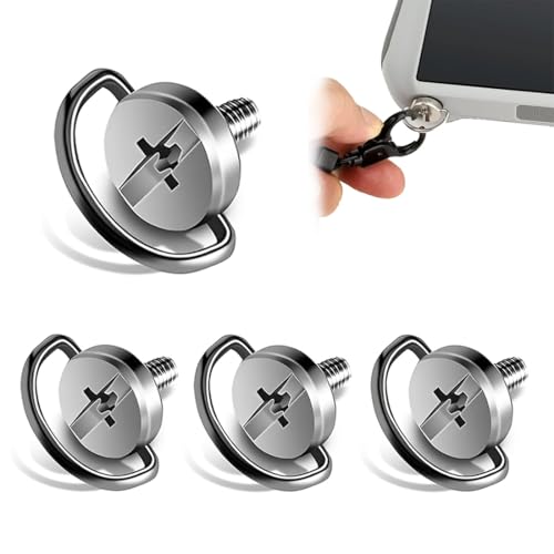 MEXRUMI 4 Stück M4 Schraube Edelstahl M4 Schraube Mit Hubring Augenbolzen Edelstahlschraube Quick Install Metal Screw Ösenschraube Für Dji Mini 3 Pro Rc Fernbedienung Computer Monitor Basisschraube