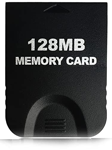 OMYZERO 128MB(2043 Blocks) High Speed Gamecube Storage Save Game Memory Card Compatible for Nintendo Gamecube & Wii Console Accessory Kits - Black
