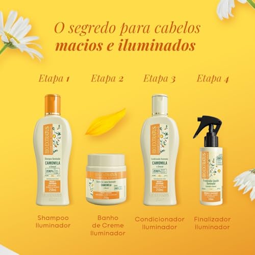 Finalizador Spray Cabelo Bio Extratus Camomila Clareador Iluminador 100ml