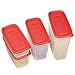 Rubbermaid Rubbermiad Modular Canisters Food Storage, 8-Piece Set, clear