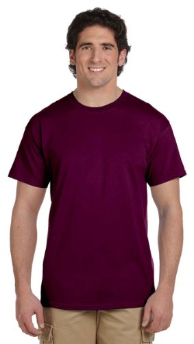 Gildan Mens Ultra Cotton Short Sleeve T-Shirt (XL) (Maroon)