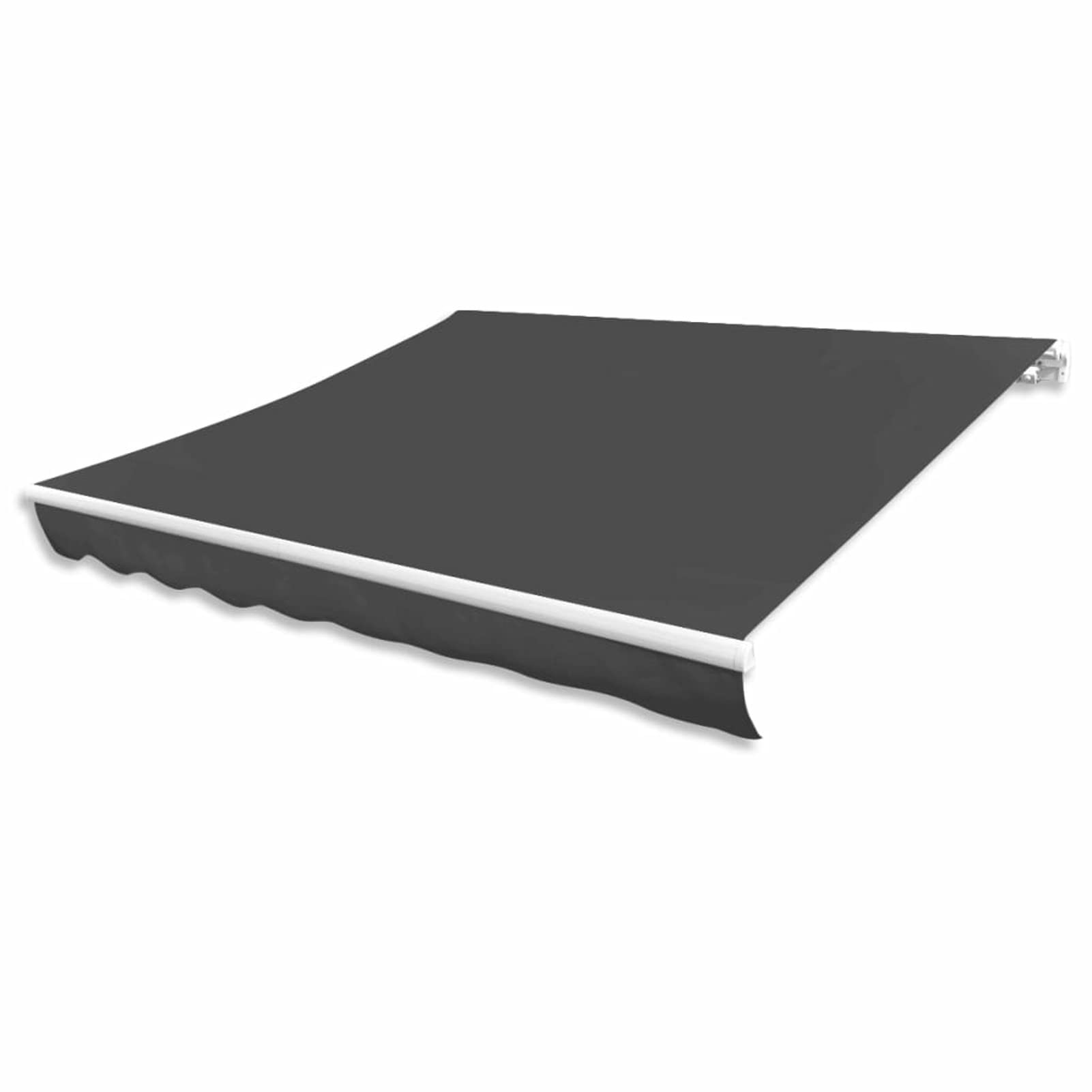 Tidyard Tissu de Remplacement pour Auvent Tissu de Rechange pour Store Toile d'auvent Store Banne pour Patio, Terrasse ou Jardin Imperméable Anthracite 500x300 cm