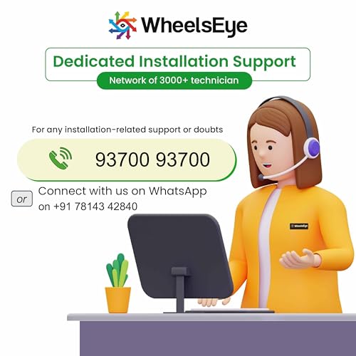 Image of Wheelseye Vehicle GPS Tracking Device with Free 1 Year App Subscription, Live Tracking & Geofencing - SIM Card Included - Compatible with Cars and Bikes