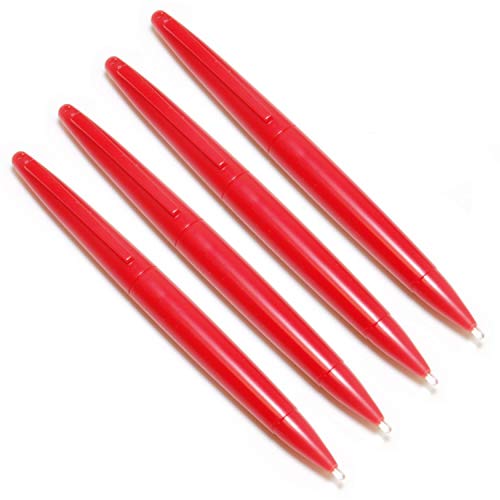 Assecure Large Stylus Pens For Nintendo DS/2DS/3DS Consoles - 4 Pack Red | ZedLabz